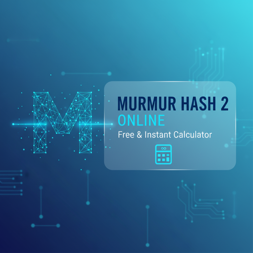 Murmur Hash 2 Online: Free & Instant Calculator