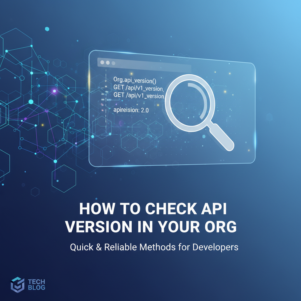 How to Check API Version in the Org