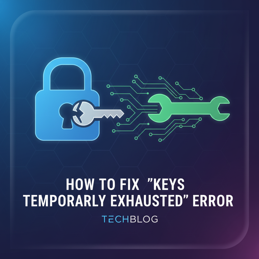 How to Fix 'Keys Temporarily Exhausted' Error