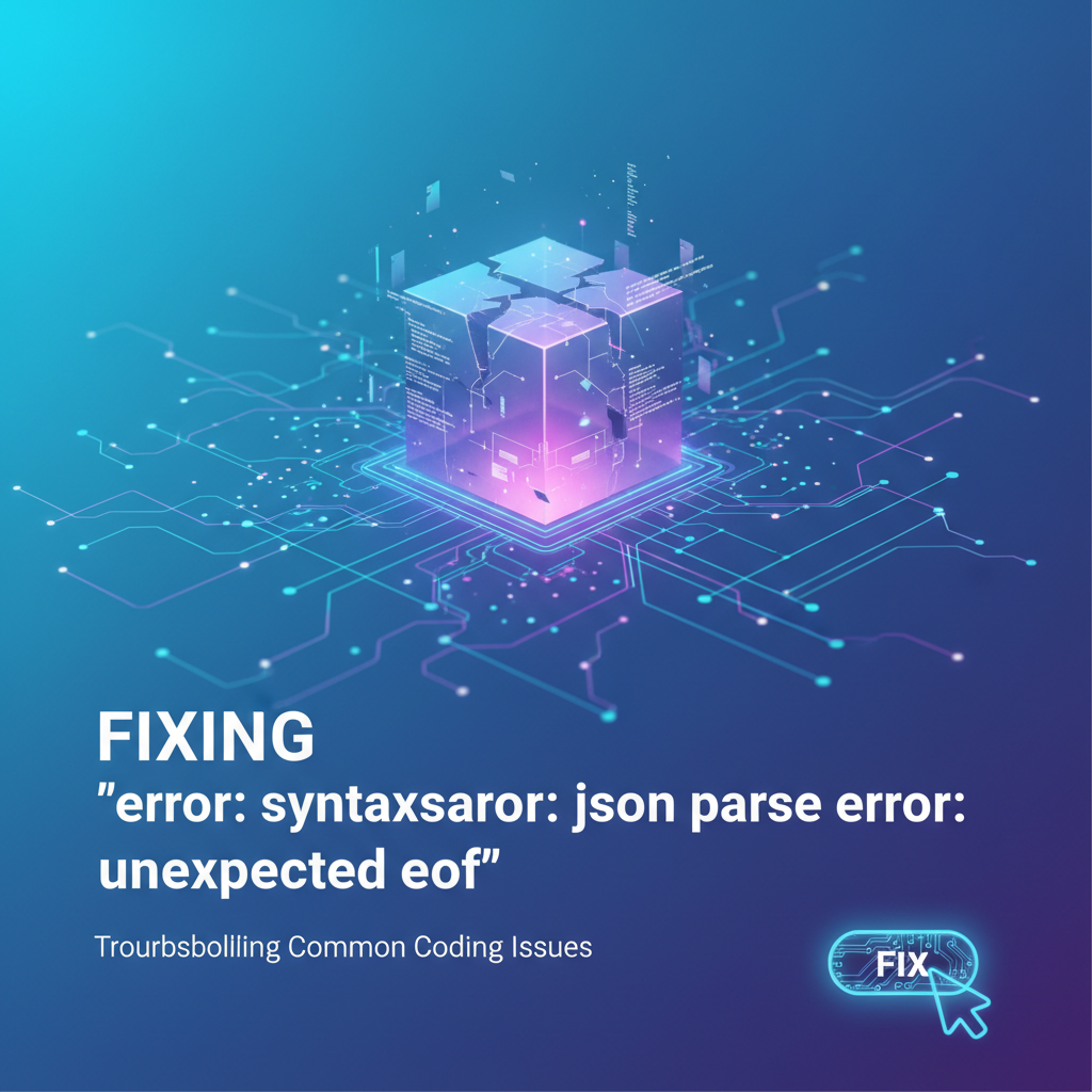 Fixing 'error: syntaxerror: json parse error: unexpected eof'