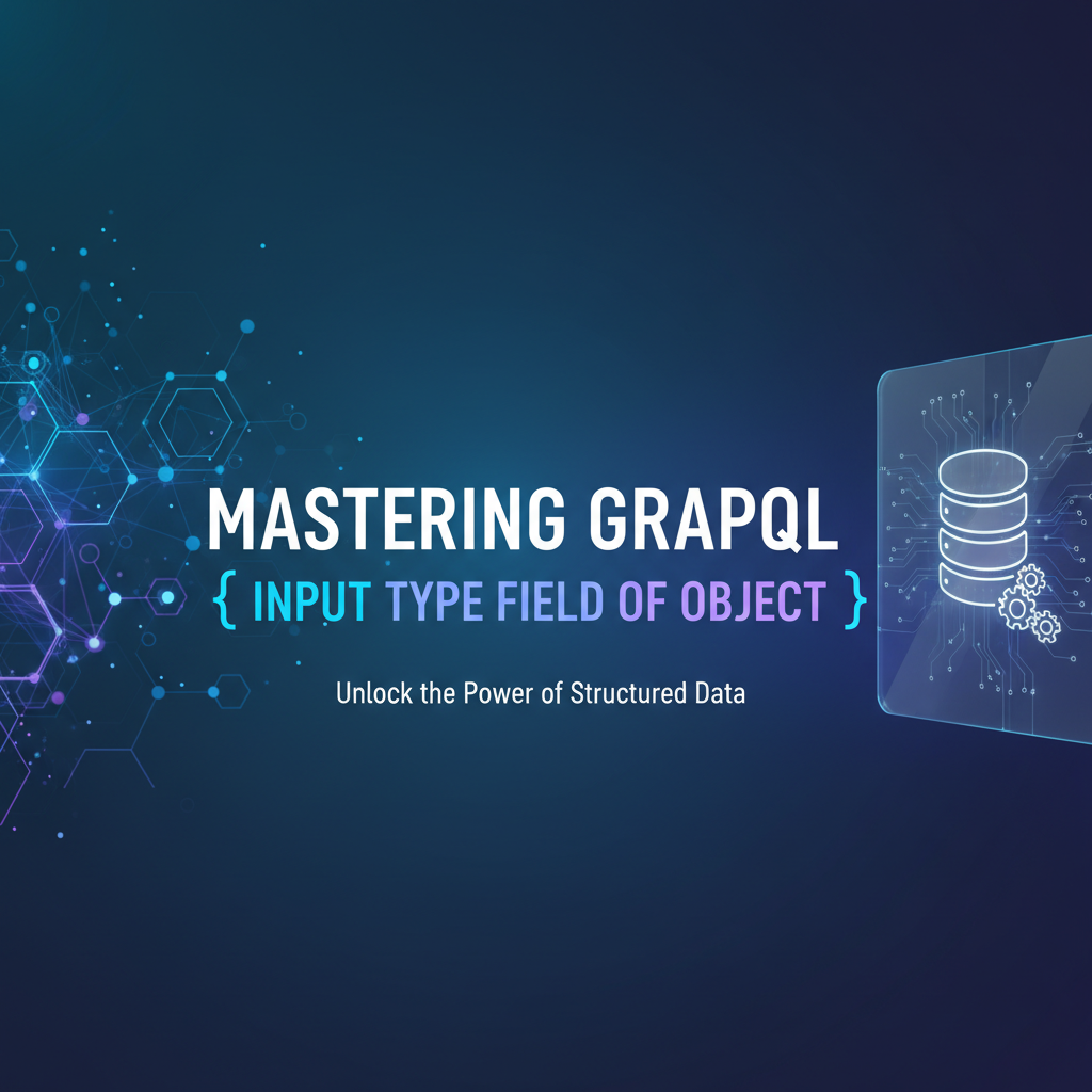 Mastering GraphQL Input Type Field of Object