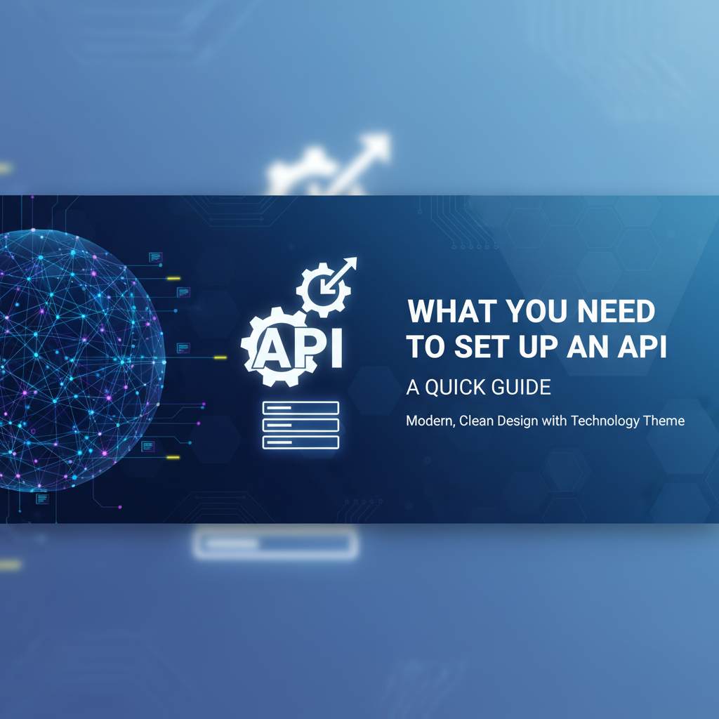 What You Need to Set Up an API: A Quick Guide