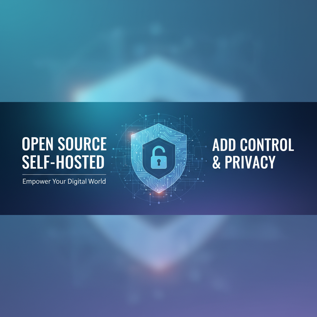 Opensource Selfhosted: Add Control & Privacy