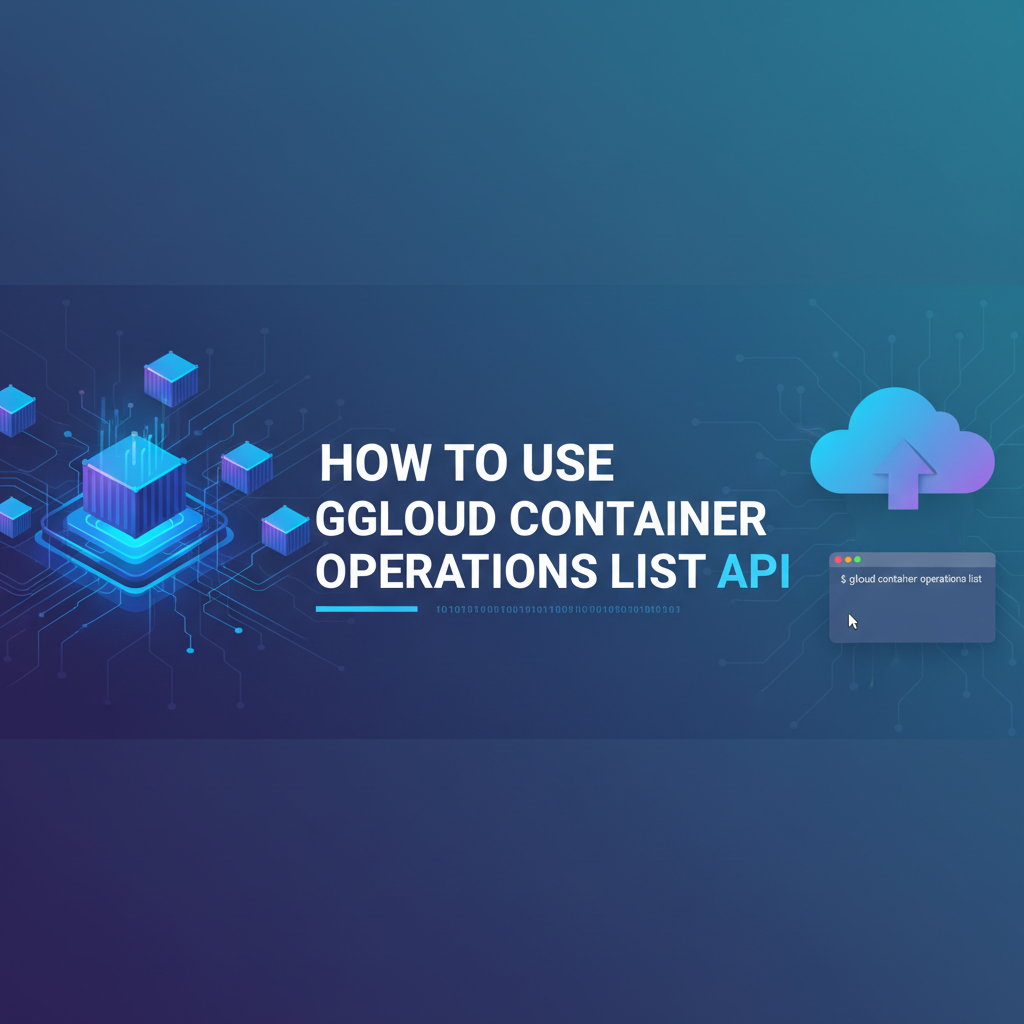 How to Use GCloud Container Operations List API