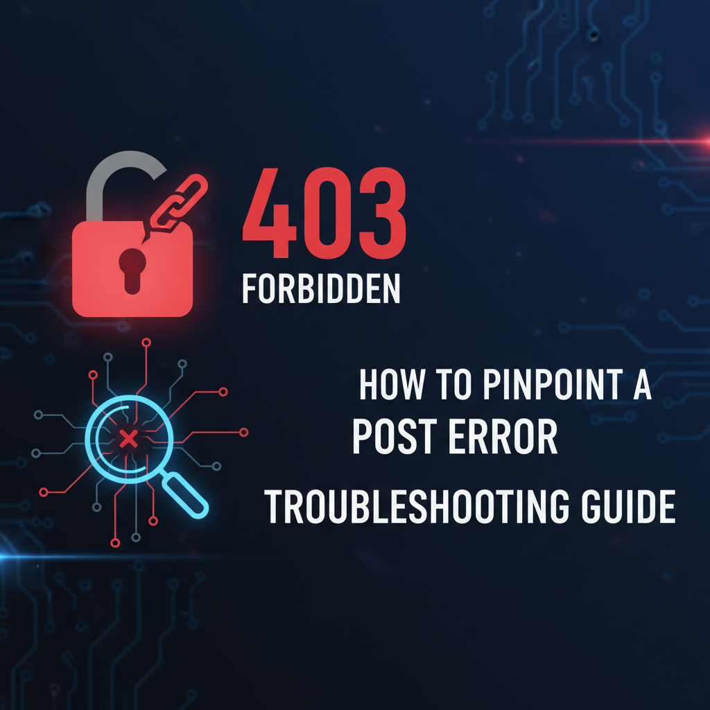 How to Pinpoint a 403 Forbidden Post Error