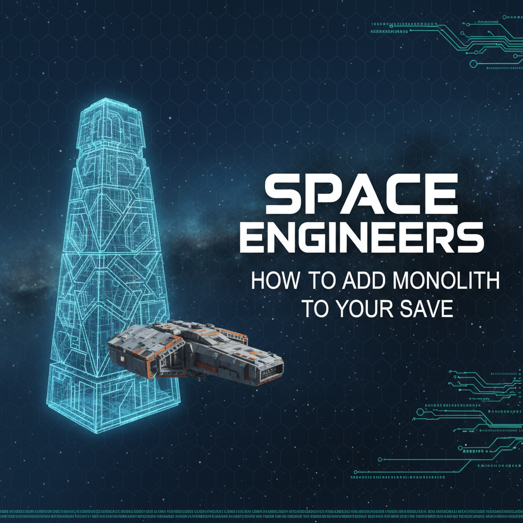 Space Engineers: How to Add Monolith to Your Save