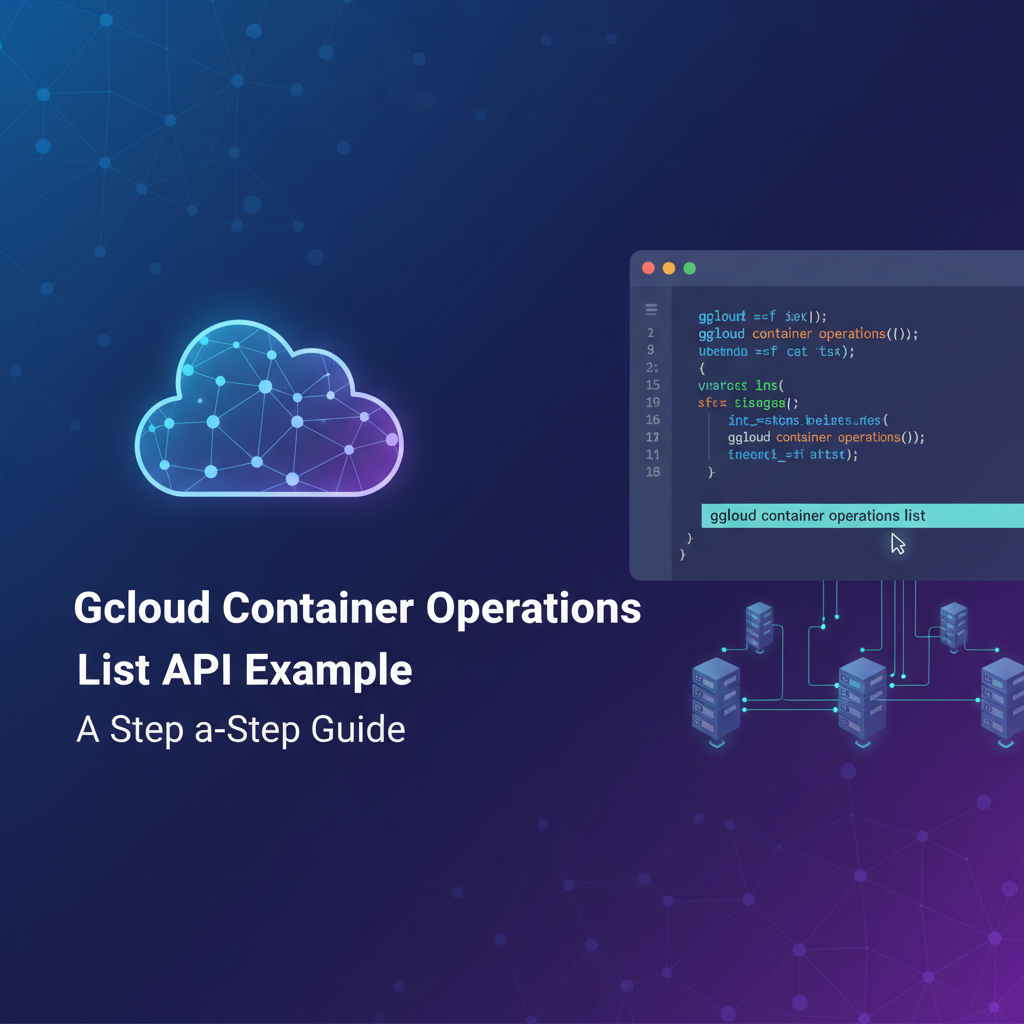 Gcloud Container Operations List API Example: A Step-by-Step Guide