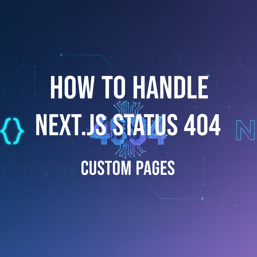 How to Handle next status 404 in Next.js: Custom Pages