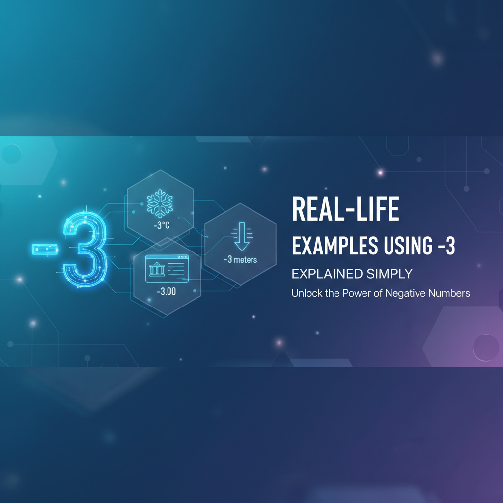 Real-Life Examples Using -3: Explained Simply