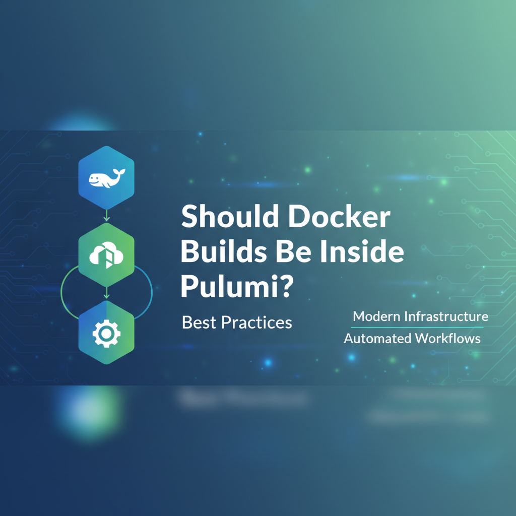 Should Docker Builds Be Inside Pulumi? Best Practices