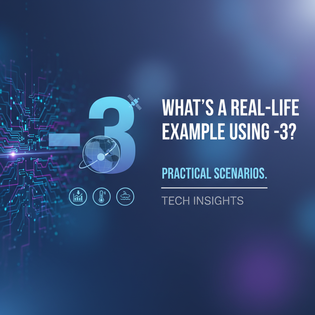 What's a Real-Life Example Using -3? Practical Scenarios