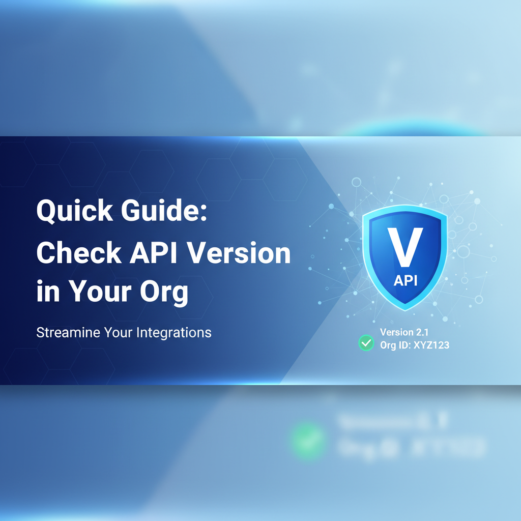 Quick Guide: Check API Version in Your Org