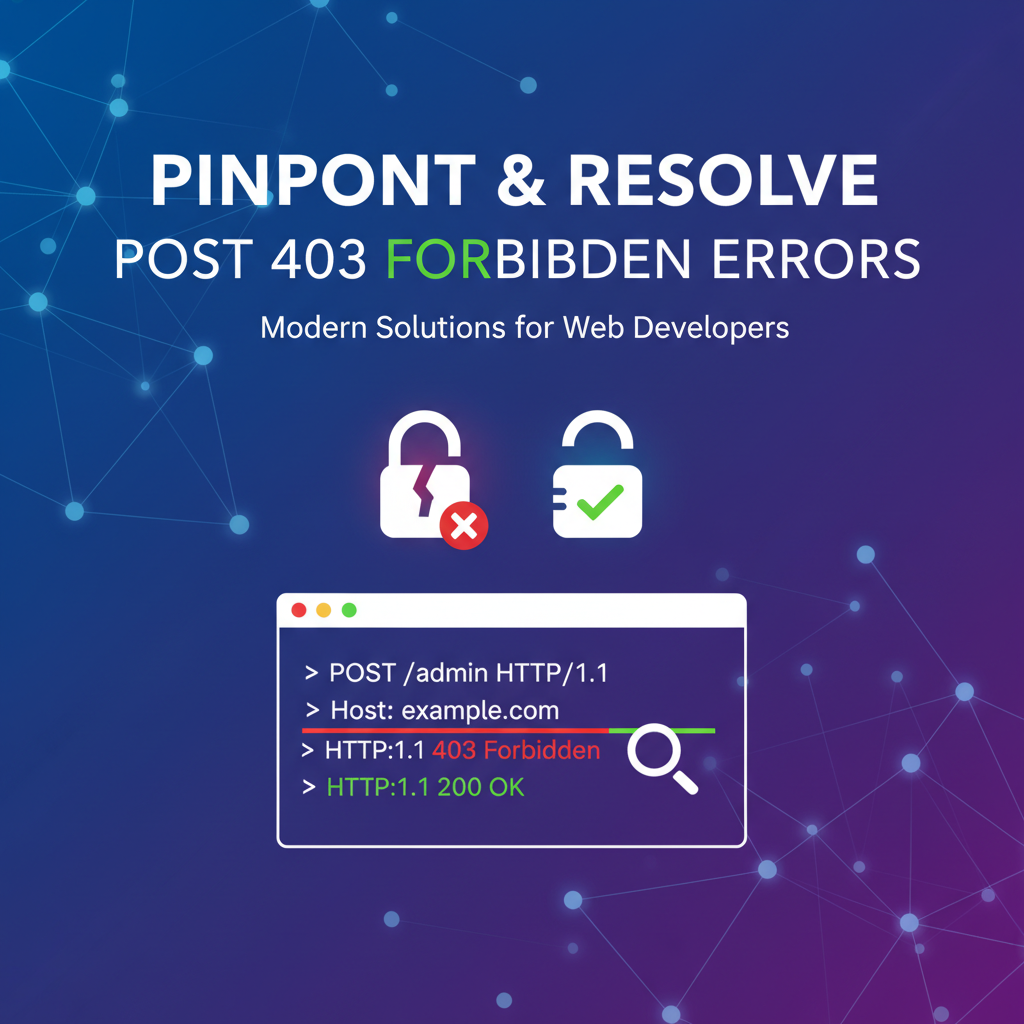Pinpoint & Resolve Post 403 Forbidden Errors