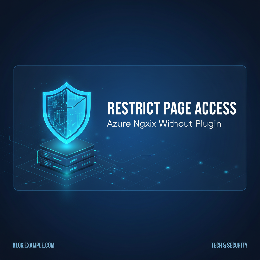 How to Restrict Page Access in Azure Nginx Without Plugin
