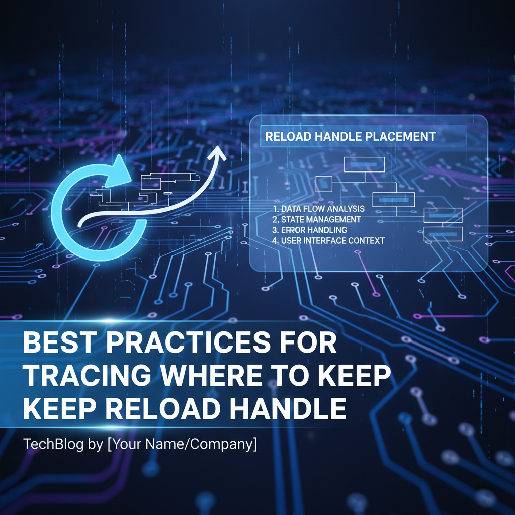 Best Practices for Tracing Where to Keep Reload Handle