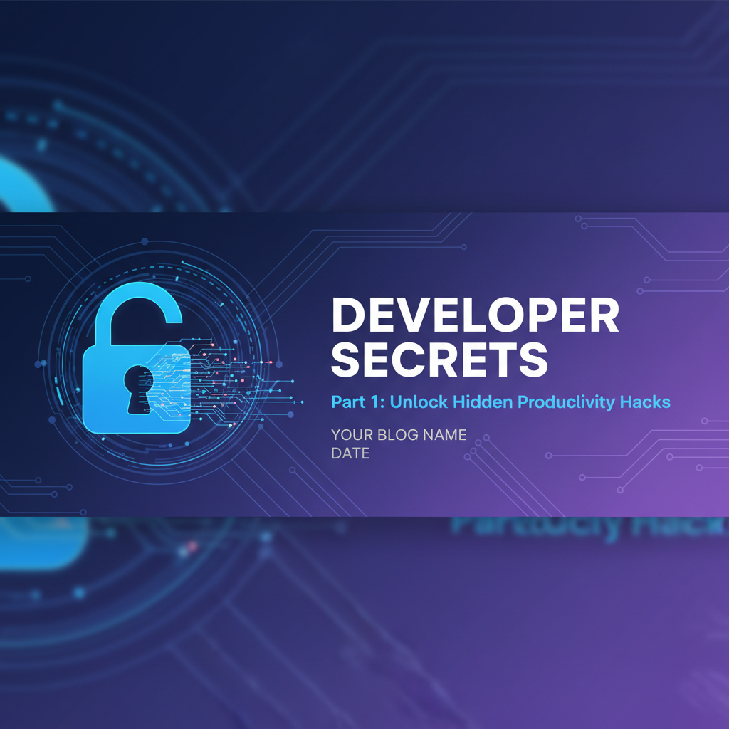 Developer Secrets Part 1: Unlock Hidden Productivity Hacks