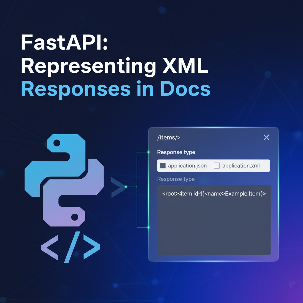 FastAPI: How to Represent XML Responses in Docs