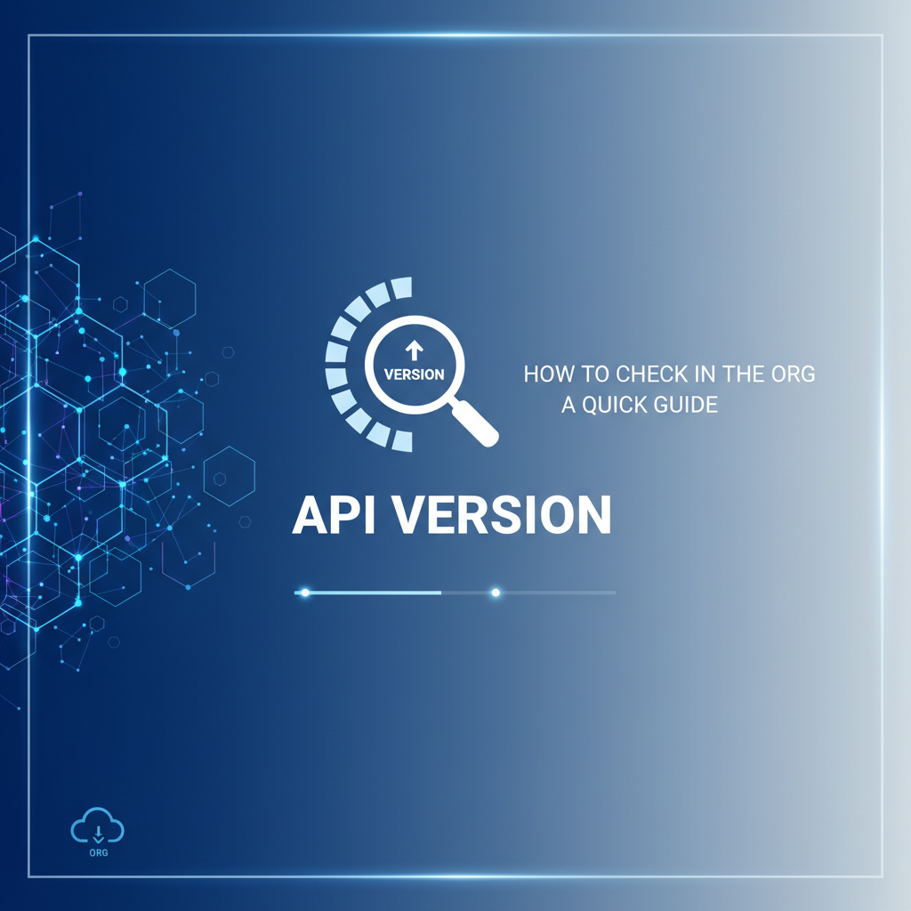 How to Check API Version in the Org: A Quick Guide