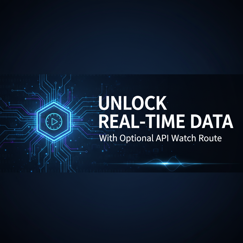 Unlock Real-time Data with Optional API Watch Route