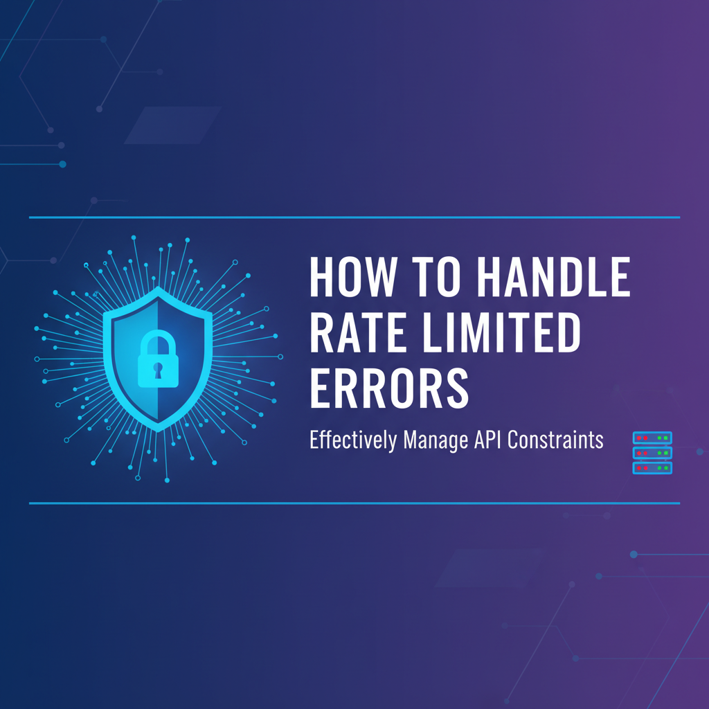 How to Handle Rate Limited Errors Effectively