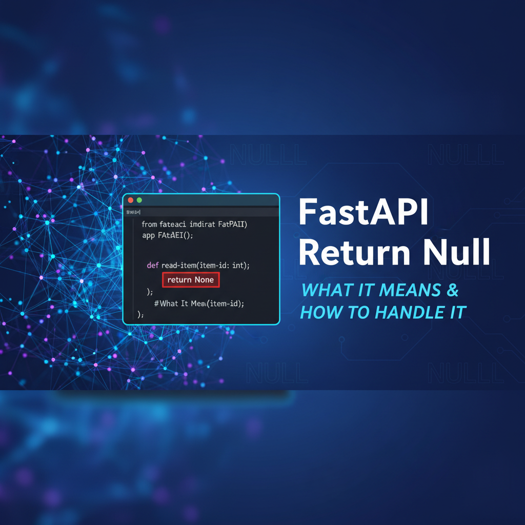 FastAPI Return Null: What It Means & How to Handle It