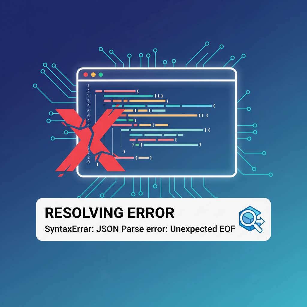 Resolving error: syntaxerror: json parse error: unexpected eof