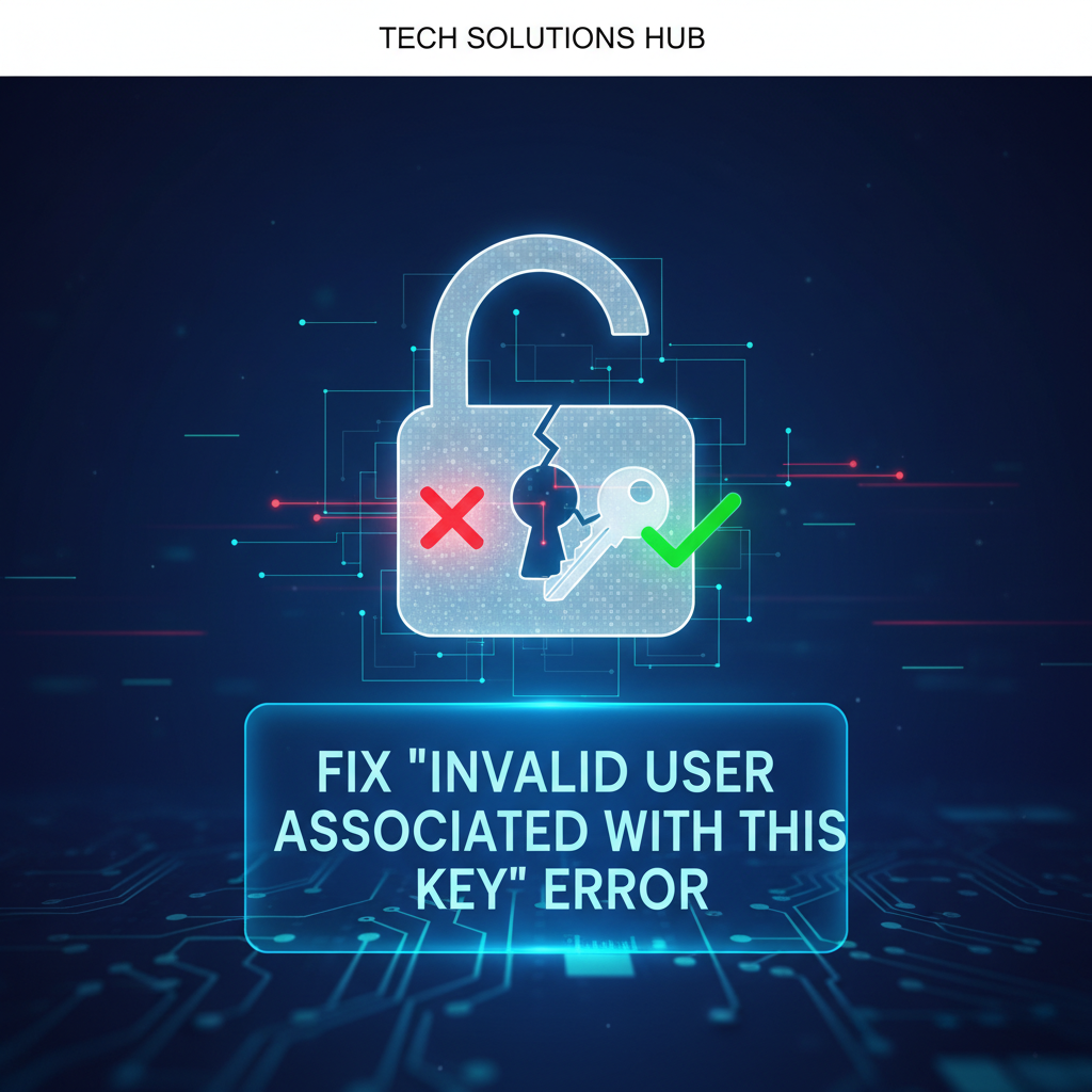 Fix "Invalid User Associated with This Key" Error