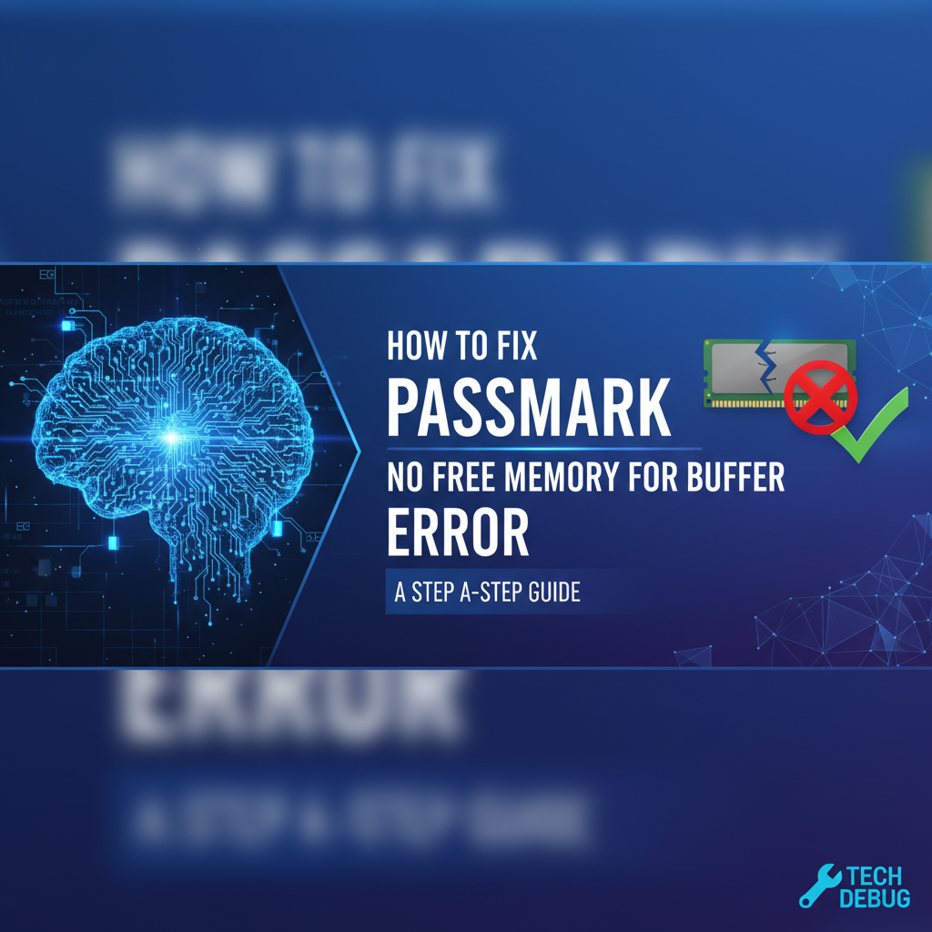 How to Fix PassMark "No Free Memory for Buffer" Error