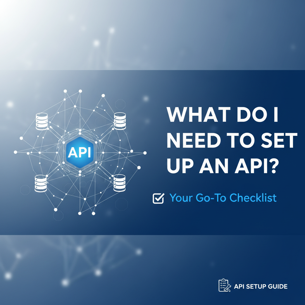 What Do I Need to Set Up an API? Your Go-To Checklist