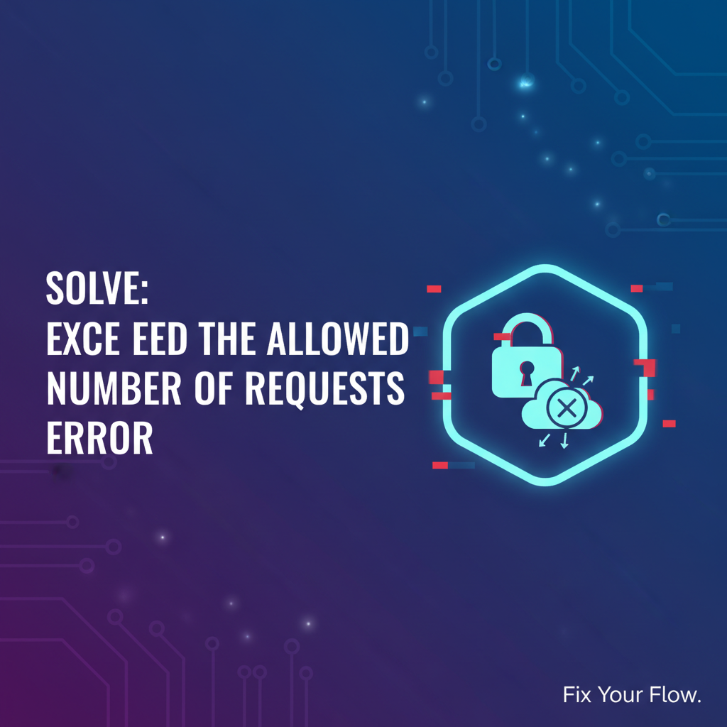 Solve: Exceeded the Allowed Number of Requests Error