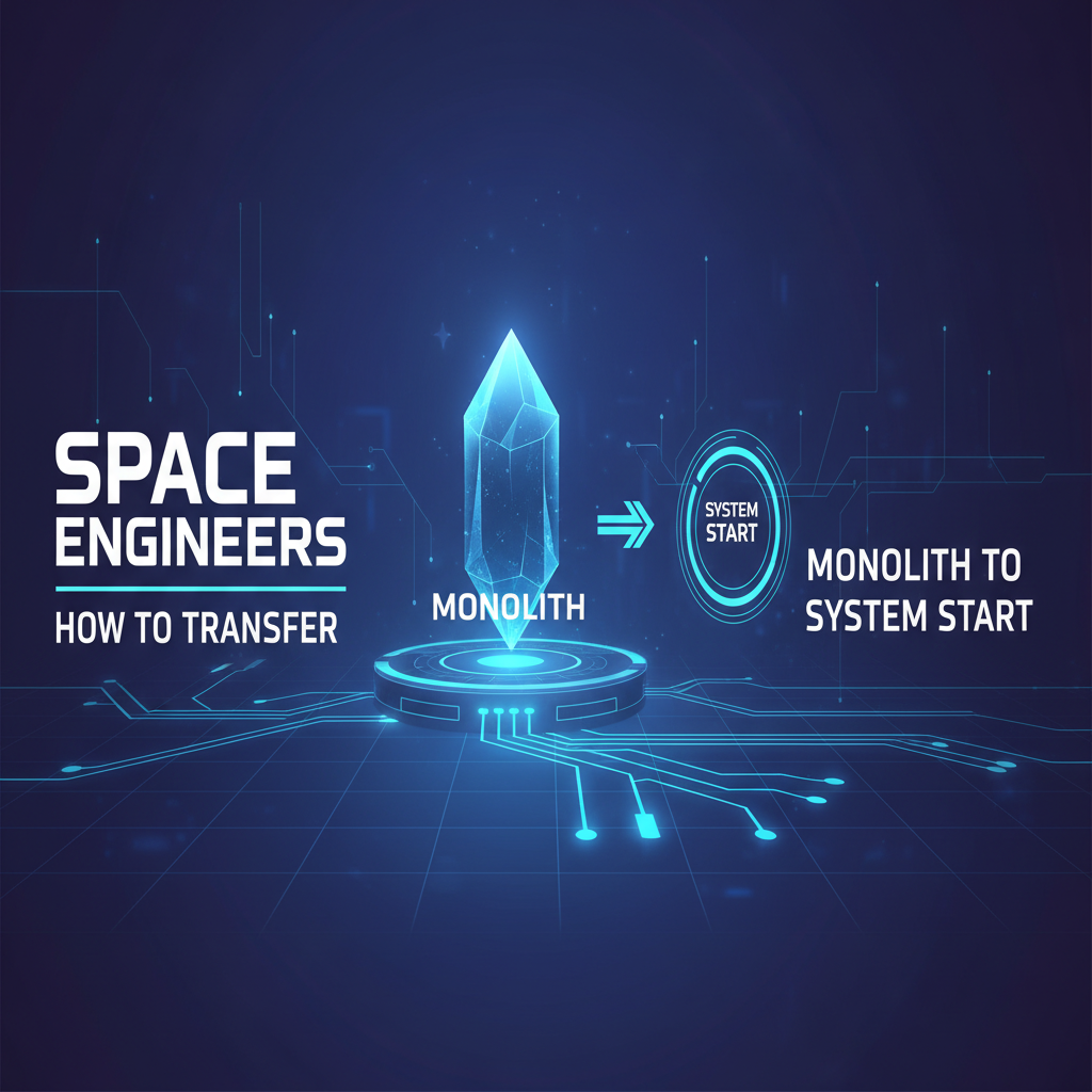Space Engineers: How to Transfer Monolith to System Start