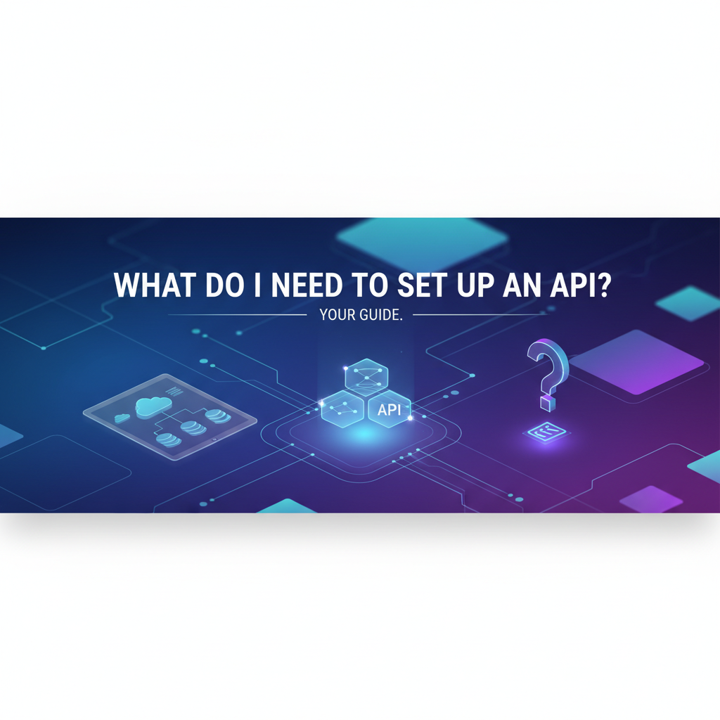 What Do I Need to Set Up an API? Your Guide