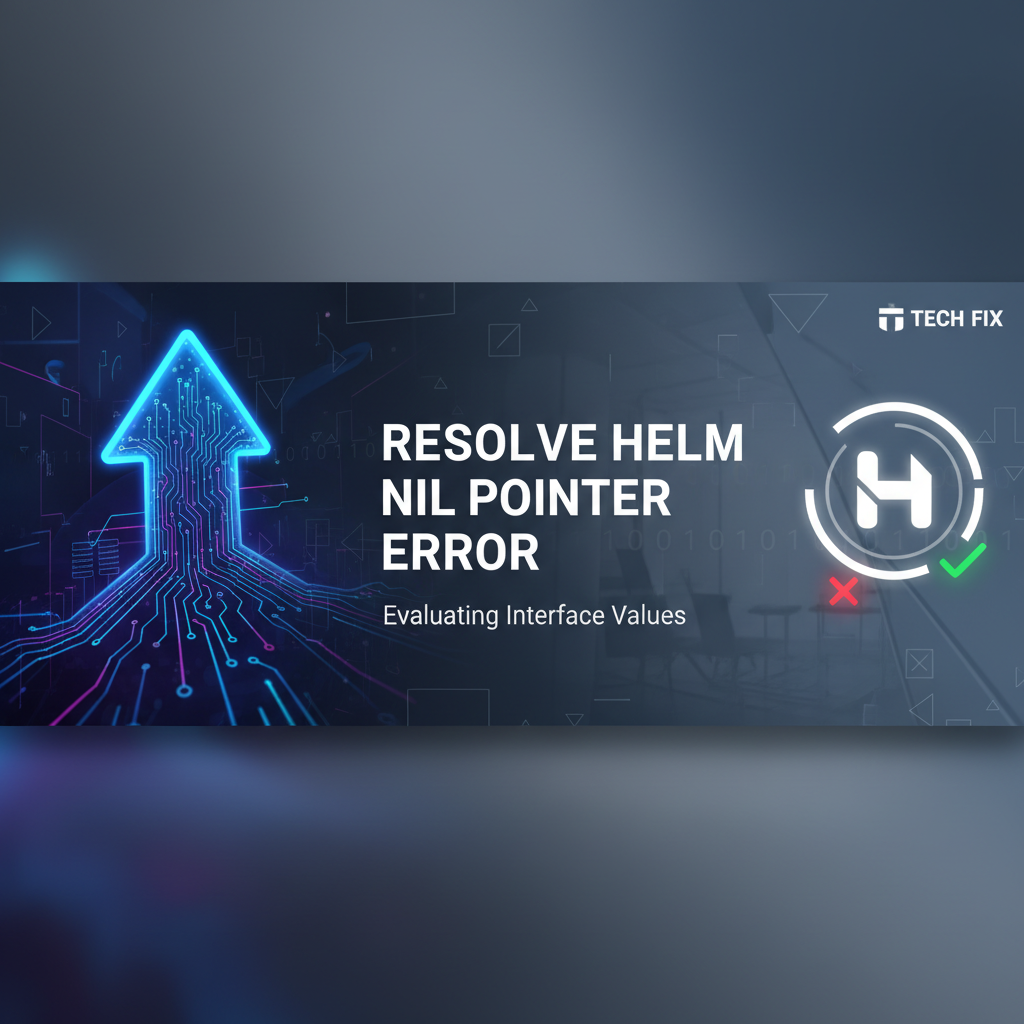 Resolve Helm Nil Pointer Evaluating Interface Values Error