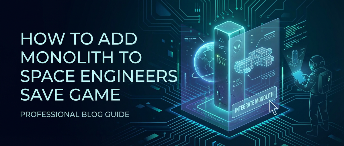 How to Add Monolith to Space Engineers Save Game