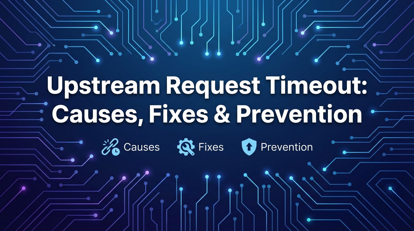Upstream Request Timeout: Causes, Fixes & Prevention