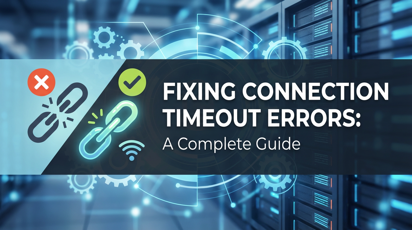 Fixing Connection Timeout Errors: A Complete Guide