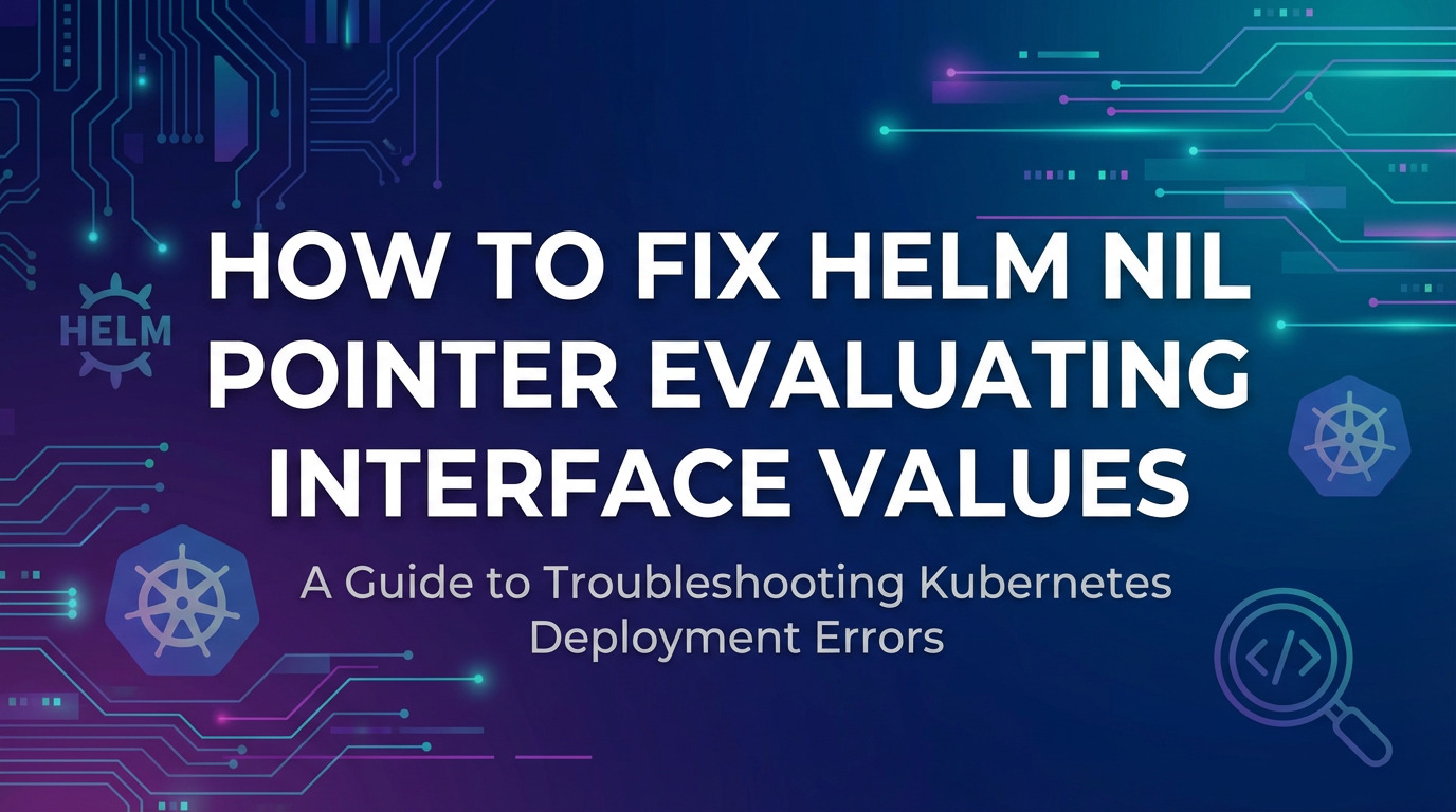 How to Fix Helm Nil Pointer Evaluating Interface Values