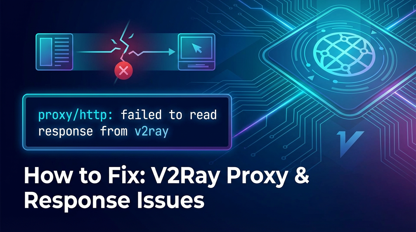 How to Fix proxy/http: failed to read response from v2ray