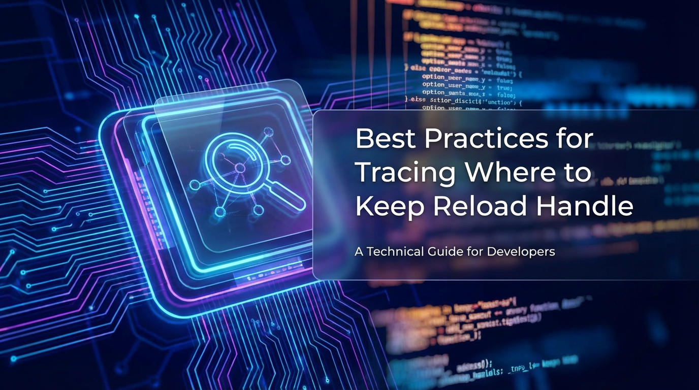Best Practices for Tracing Where to Keep Reload Handle