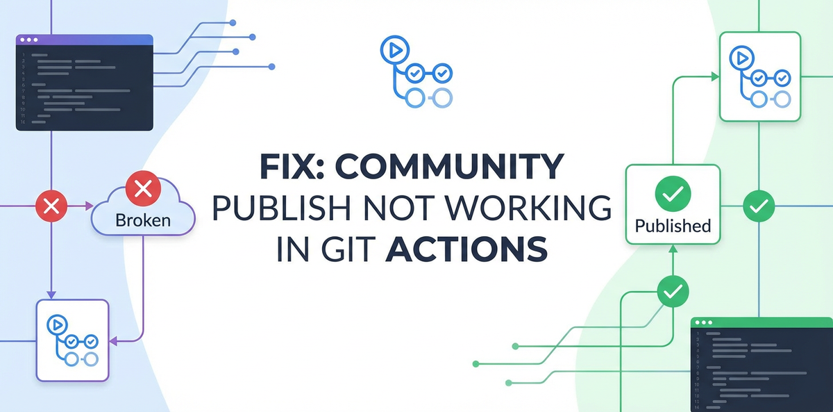 Fix: Community Publish Not Working in Git Actions