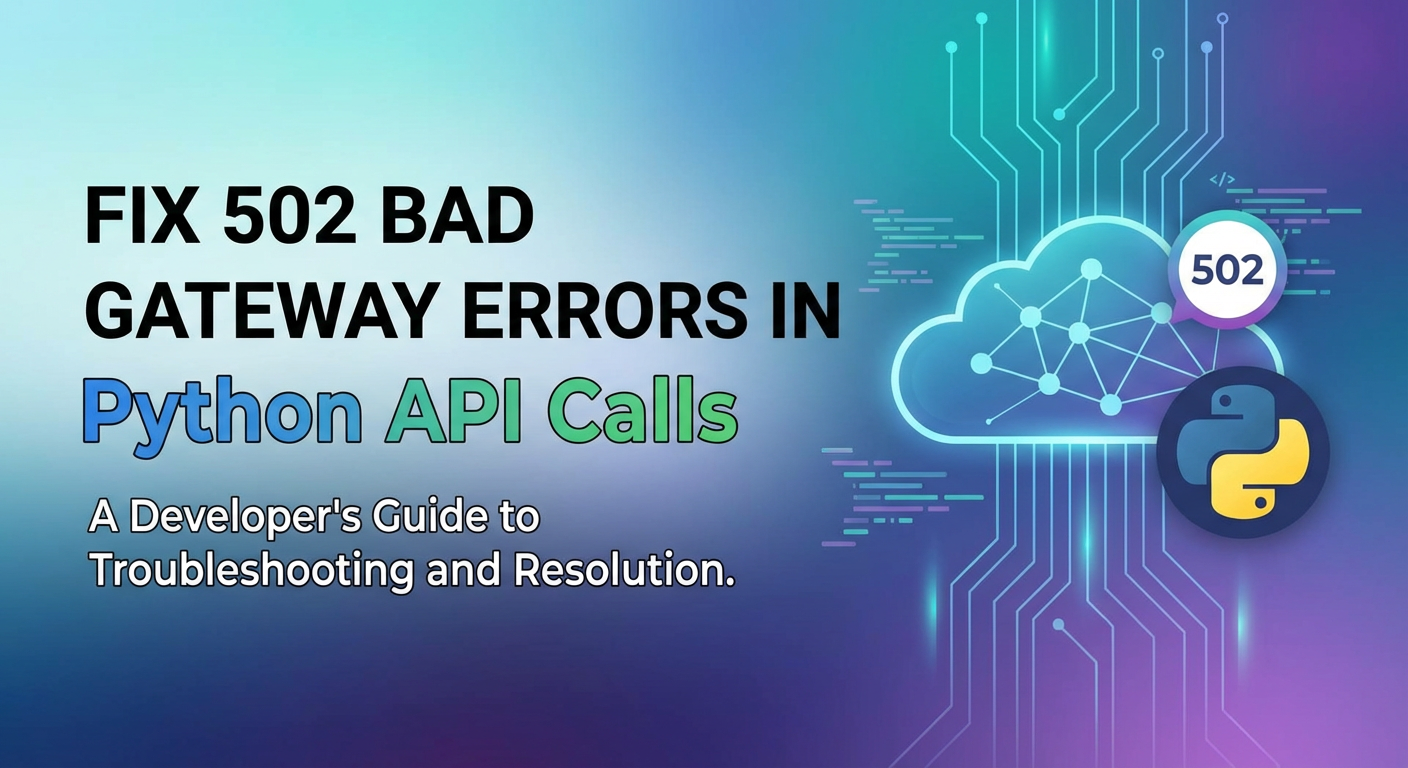 Fix 502 Bad Gateway Errors in Python API Calls
