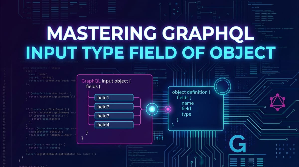 Mastering GraphQL Input Type Field of Object
