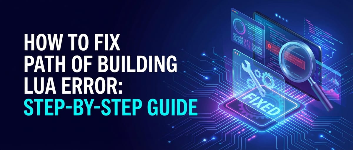 How to Fix Path of Building Lua Error: Step-by-Step Guide