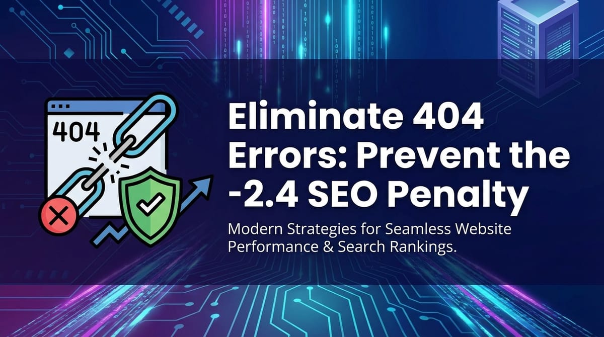 Eliminate 404 Errors: Prevent the -2.4 SEO Penalty