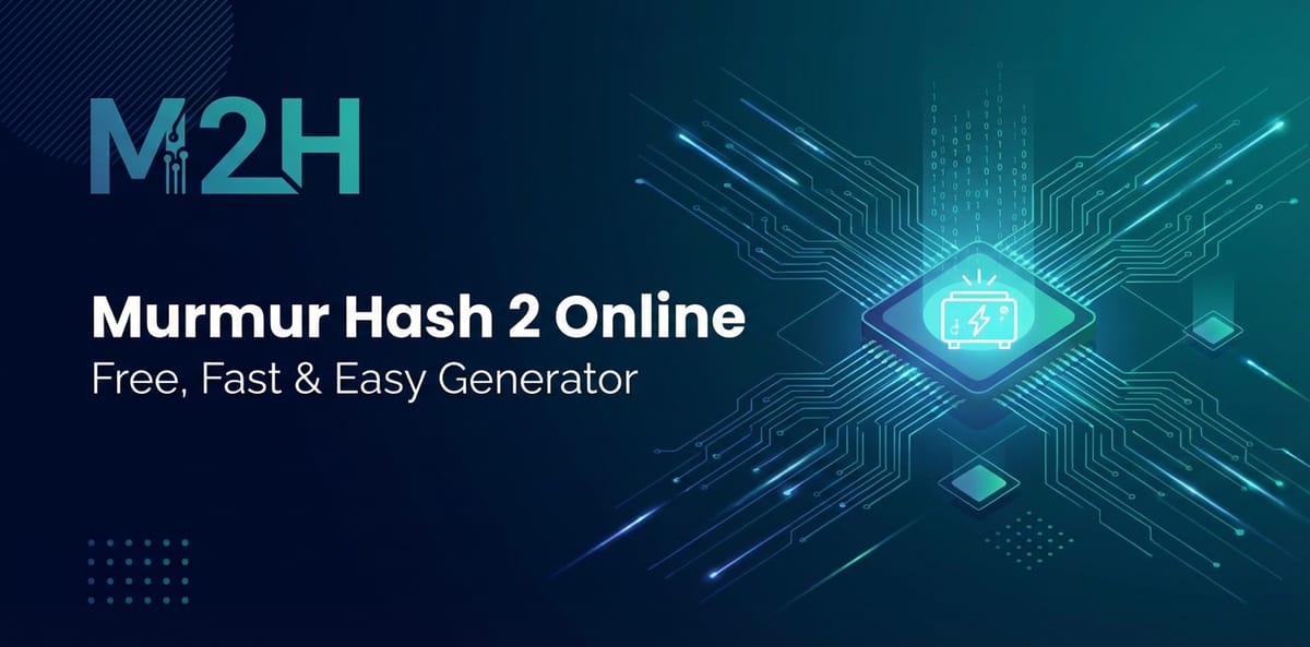 Murmur Hash 2 Online: Free, Fast & Easy Generator