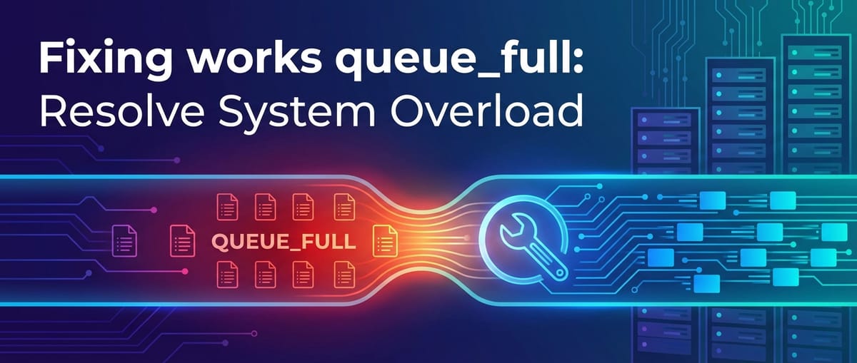 Fixing works queue_full: Resolve System Overload