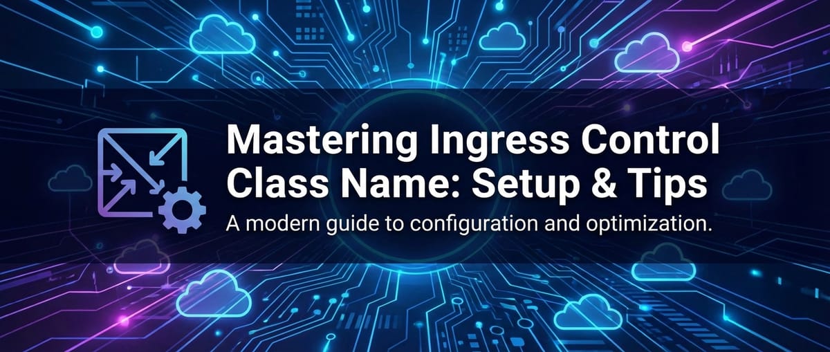 Mastering Ingress Control Class Name: Setup & Tips