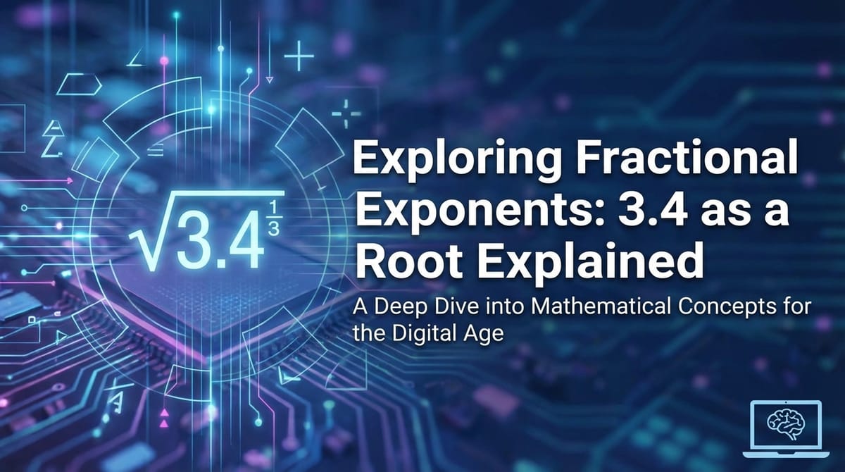Exploring Fractional Exponents: 3.4 as a Root Explained