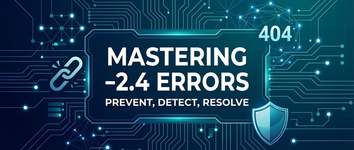 Mastering 404 -2.4 Errors: Prevent, Detect, Resolve