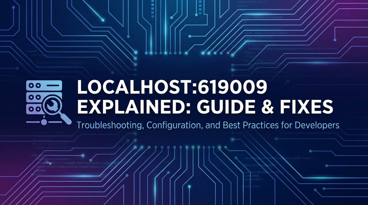 localhost:619009 Explained: Guide & Fixes